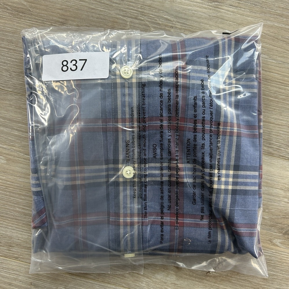 Brooks Brothers 1818 Men's Sz L Shirt Regent Tartan Plaid 100% Supima Cotton - Picture 9 of 9